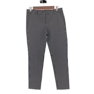 Michael Kors White/Black Women's Chino Checkered‎ Pants - Size 4